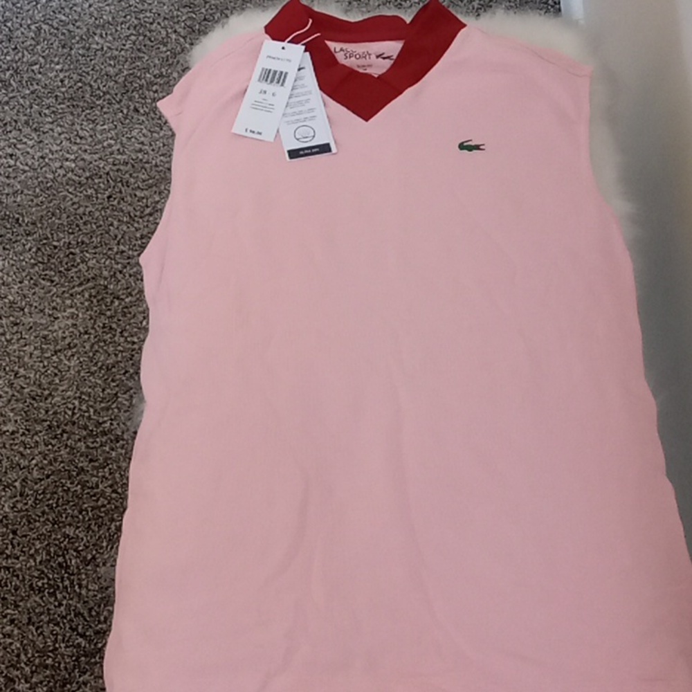 Brand new never worn lacoste no sleeves